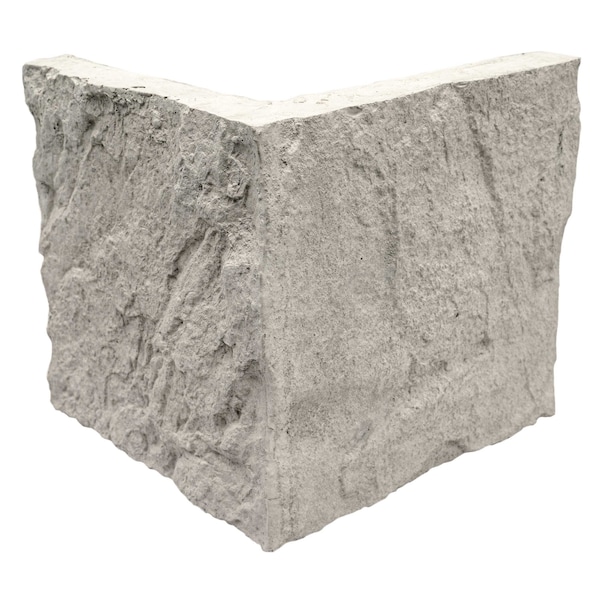 Msi Cottonwood White 1.18in x 1.34in Natural Concrete Loose Veneer Corner Wall Tile ZOR-PNL-0176 - main